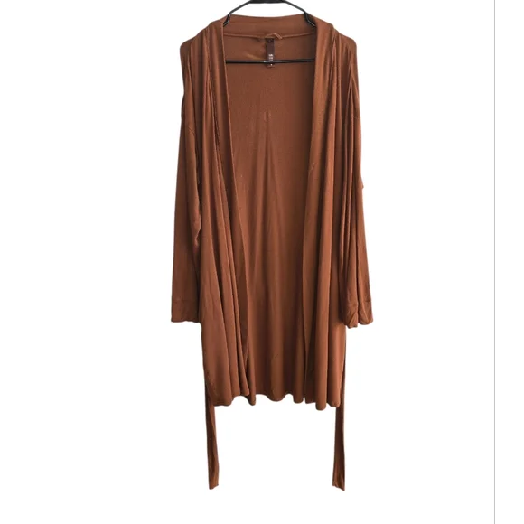 SKIMS Copper Brown Lounge Robe With Belt Size XL - Picture 2 of 4